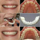 New 4 Pcs Snap On Smile Teeth Veneers Whitening Cosmetic Denture, Tooth Cover Set