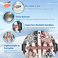 New Retails $60+ Wham-O Snowboogie Air Disc 26" | Circular Single Rider Snow Foam Sled | PE Foam Core Sled with Soft Handles | Slick Bottom for Speed & Control | Snow Sledding for Adults & Children | Holidays & Winter