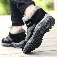 New Women Snow Short Boots Fleece Lined Flat Heel Hook Loop Warm Sneakers Round Toe Lace Up Walk Fall and Winter Fashion Bootie Sz 8.5