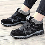 New Women Snow Short Boots Fleece Lined Flat Heel Hook Loop Warm Sneakers Round Toe Lace Up Walk Fall and Winter Fashion Bootie Sz 8.5