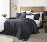 New Sunday Citizen Snug Stitch Comforter, Midnight Black, Sz Queen! Made from recycled plastic bottles! Comforter Only! Retails $450+