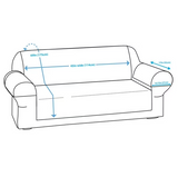 NEW Smartfit 3 Piece Microfiber Reversible Loveseat Cover, Brown/Sand