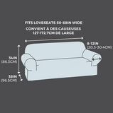 NEW SmartFit 1-Piece Soft Touch Stretch Loveseat Furniture Cover, Tan, Loveseat furniture cover