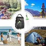 NEW Solar Powered Shower Bag Solar Heated Ideal for Travel and Hiking with On Off Nozzle 20L