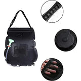 NEW Solar Powered Shower Bag Solar Heated Ideal for Travel and Hiking with On Off Nozzle 20L