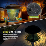 NEW Retails $87, YYWMWM Solar Bird Feeder Outdoors Wild Bird Feeders Metal Mesh Bird Feeder Outside Hanging Bird Feeder 2.5 lbs Capacity Blue