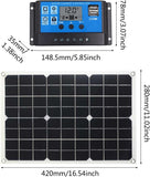 New Solar Generator with Panels | Solar System with 6000W Inverter and Panels - Complete Solar System with Battery and Inverter for Home House Shed Farm RV Boats Cevan