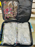 New Sonia Kashuk Beauty Organizer Travel Bag, 3 Pieces Vivid Snake Print on silk like material