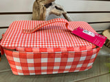 New Sonia Kashuk Beauty Train Case, Coral Gingham Print