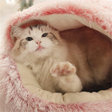 New SONIMTTD Cat bed - Small Dog Bed Washable - Self Calming Dog Beds - 20 inches Fluffy Donut Cuddler for Small/Medium Dogs or Large Cats - Anti-Anxiety Indoor Round Dog Bed - Waterproof Bottom