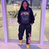 New Unisex Adult Sopula Y2k Spider Worldwide Graphic Punk Hoodie Sweatsuit Sz M Unbranded