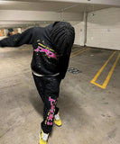 New Unisex Adult Sopula Y2k Spider Worldwide Graphic Punk Hoodie Sweatsuit Sz M Unbranded