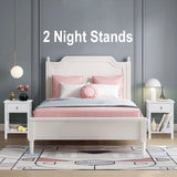 New in box! Wayfair Breakwater Bay Sorento Manufactured Wood Nightstands (Set of 2) White