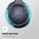 New Retail $60+ SoundPEATS A7 Pro Wireless Headset with Microphone V5.2, AI Noise Cancellation Bluetooth Headphones with Mute Mode, 40 hrs Office Headset for Call Center/Meeting/Truck Drivers/PC/Online Conference