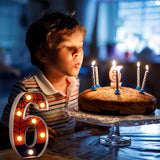 New Spider Light up Numbers Spider Birthday Decorations Happy Birthday Light up Sign for Spider Decorations Spider Party Favors Spider Birthday Party Supplies (Number 6)