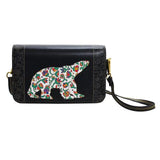 New Spring Bear Crossbody Purse, Design by Yellow Knives' Dene Native Artist Dawn Oman