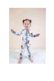 NEW Retails $43+, Sz 12-18 Mth Wiley Threads Ultra soft Lightweight Bamboo Viscose Full Zip Romper with fold-over hands & feet with non-slip grips, SQUIRRELHART, Perfect for Summer Nights