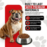 NEW Non-Skid Non Tip Large Stainless Pet Bowl 64 Oz