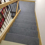 New Stair Streads Freely Cut Self-adhesive Carpet Runner 32 inch x 282 inch Premium Non Slip Durable Carpet Treads Covers Mats for Indoor Stairs GREY Retails $210+