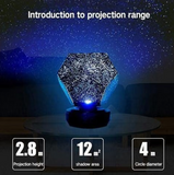 Starry Sky Projection Lamp USB Rechargeable Projector Night Light Constellation Galaxy 3D Lamp