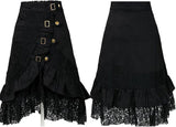 New Taiduosheng Women's steampunk party club wear punk gothic retro black lace skirt Black, Sz XL