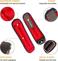 New Retails $59+ Stepfowarder Ankle/Wrist Weights a Pair Available in 0.65Lbs, 1.0Lbs, 2.0Lbs, Comfort and Security Perfect for For Women Men Kids, Walking, Dance, Aerobics, Cardio Exercises, Gym, Fitness Workout, Running, Lifting RED