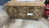 Retails $897+ Steve Silver Darby Accent Server Sofa Table Accent cabinet, 58 x 16 x 30, Walnut! NOTE: Item is new but has some imperfections/damage from transport, shown in pics!