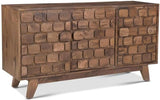 Retails $897+ Steve Silver Darby Accent Server Sofa Table Accent cabinet, 58 x 16 x 30, Walnut! NOTE: Item is new but has some imperfections/damage from transport, shown in pics!