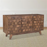 Retails $897+ Steve Silver Darby Accent Server Sofa Table Accent cabinet, 58 x 16 x 30, Walnut! NOTE: Item is new but has some imperfections/damage from transport, shown in pics!