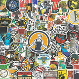 New 150 Pcs Funny Helmet and Toolbox Stickers, Funny Adult Stickers, Blue Waterproof Vinyl Stickers for Toolbox, Welding, Construction, Electrician