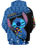 New Adult Choose Kind Stitch Zip-up Hoodie, Sz L