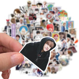 New 100pcs Cute Stray Kids Stickers, Kpop Singer Stickers for Teens Adults Phone Laptop Journal Water Bottles Skateboard Car Luggage Guitar