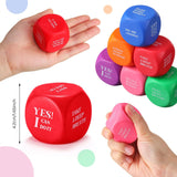 New Jerify 6 Pcs Motivational Stress Cubes Quote Inspirational Foam Cubes Balls Stress Relief Employee Appreciation Gift for Coworkers Kids Adult Motivating Encouraging