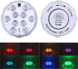 New Qoolife Submersible LED Lights Remote Control Battery Powered, RGB Multi Color Changing Waterproof Light