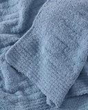 New Sunday Citizen Ribbed Lightweight Throw, incredibly snuggly, colour is denim! Retails $174+