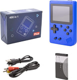 New Handheld Games Retro Mini Video Games，Handheld Game Console with 400 Classical FC Games 2.8" Color Screen，Birthday for Boys Girls and Adults (Red) (Gameconsole-Blue)