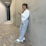 New Stylish Flared Jogger Unisex, Grey Sz S