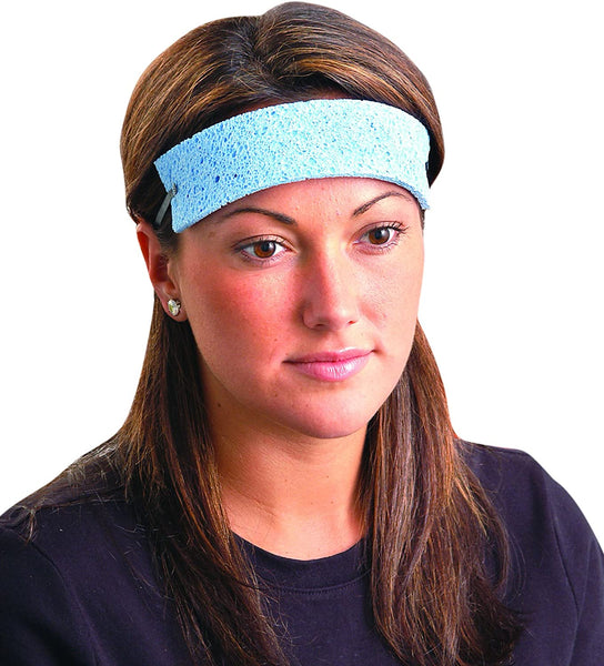 New Traditional Absorbent Cellulose Disposable Cooling Sweatbands - 25 Pack