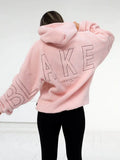 Women Embroidery hoodies No.340417 Embroidery words   4 colours  Size: S- XXL Tax included