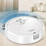 New Mini Robot Vacuum and Mop Combo, 2 in 1 Mopping Robot Vacuum Cleaner, Automatic Recharge, Slim, Quiet, Tangle-Free, Daily Schedule,Cleans Hard Floor/Pet Hair/Carpet (white)