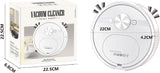 New Mini Robot Vacuum and Mop Combo, 2 in 1 Mopping Robot Vacuum Cleaner, Automatic Recharge, Slim, Quiet, Tangle-Free, Daily Schedule,Cleans Hard Floor/Pet Hair/Carpet (white)