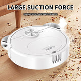 New Mini Robot Vacuum and Mop Combo, 2 in 1 Mopping Robot Vacuum Cleaner, Automatic Recharge, Slim, Quiet, Tangle-Free, Daily Schedule,Cleans Hard Floor/Pet Hair/Carpet (white)