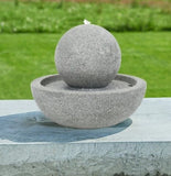 New Better Homes & Gardens 12" Diameter Outdoor Resin Tabletop Fountain Grey