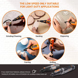 NEW Tacklife 3.7V Cordless Rotary Tool Portable, Perfect for Nail Polishing and Light Duty, 31 Accessories and USB Charging Cable