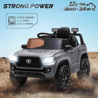 NEW Assembled Official Licensed Toyota Tacoma Ride-on Car,12V Battery Powered Electric Kids Toys Was store display has some minor surface scuffs from transport Retails $562+