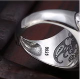 New Tai Chi Gossip Zodiac Adjustable Ring 100% Real 925 Sterling Silver Men Women Fits all sizes adjustable Retails $72+