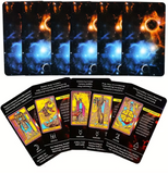 NEW Tarot Cards For Beginners With Meaning On Them, 78pcs-Cards Pocket Size Tarot Learning Deck, Fortune Telling Game