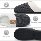 New TcIFE Womens Mens Comfort Memory Foam Slippers Warm Indoor Outdoor House Shoes Sz 8 (38-39)