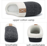 New TcIFE Womens Mens Comfort Memory Foam Slippers Warm Indoor Outdoor House Shoes Sz 8 (38-39)