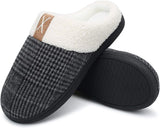 New TcIFE Womens Mens Comfort Memory Foam Slippers Warm Indoor Outdoor House Shoes Sz 8 (38-39)